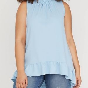 Lane Bryant sleeveless hi lo Top